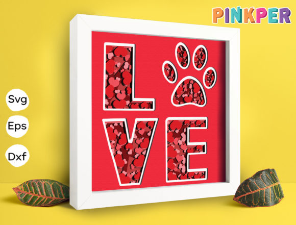 Download Love Paws Paper Cut Light Box Template - Paper cut light box template Collection