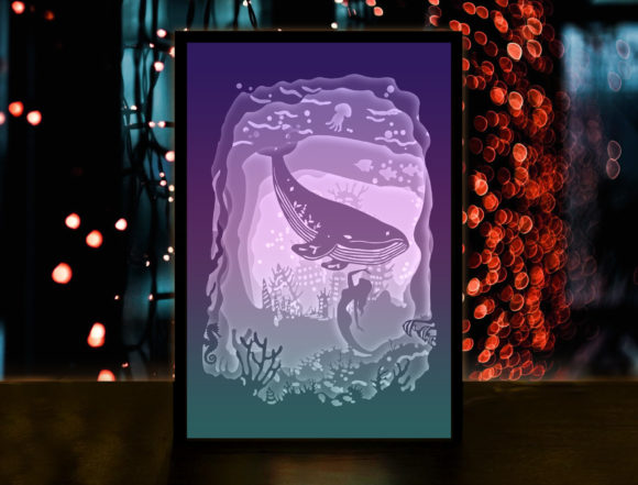 Download Seabed Paper Cut Light Box Template - Paper cut light box template Collection