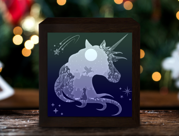 Download Unicorn Paper Cut Light Box Template - Paper cut light box template Collection