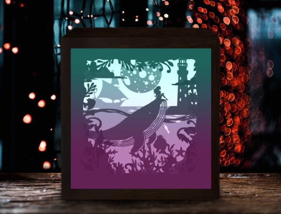 Download Dolphin Paper Cut Light Box Template - Paper cut light box template Collection